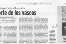 El Aporte de los vascos  [artículo].