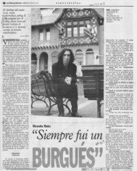 "Siempre fui un burgués"