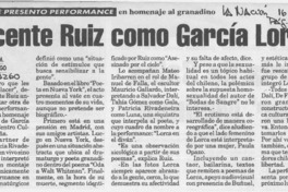 Vicente Ruiz como García Lorca