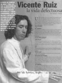 Vicente Ruiz, la vida defectuosa