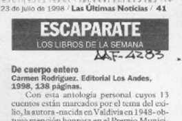 De cuerpo entero  [artículo].