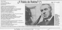 Y Pablo de Rokha?  [artículo] Naín Nómez.