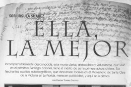 Ella, la mejor de todas  [artículo] Ximena Torres Cautivo.