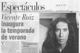 Vicente Ruiz inaugura la temporada de verano