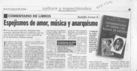 Espejismos de amor, música y anarquismo  [artículo] Rodolfo Arenas R.