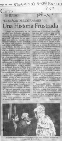 Una historia frustrada  [artículo] Carola Oyarzún.