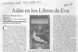 Adán en los libros de Eva  [artículo] Javier Edwards Renard.