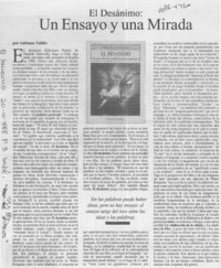 El desánimo, un ensayo y una mirada