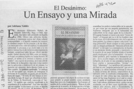 El desánimo, un ensayo y una mirada