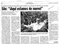 Silo, "Aquí estamos de nuevo!"  [artículo] Alvaro Medina.