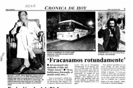 "Fracasamos rotundamente"  [artículo].