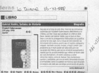 Gabriel Valdés, señales de historia  [artículo] Carlos Maldonado R.