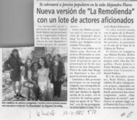 Nueva versión de "La remolienda" con un lote de actores aficionados  [artículo].