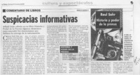 Suspicacias informativas