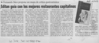 Editan guía con los mejores restaurantes capitalinos
