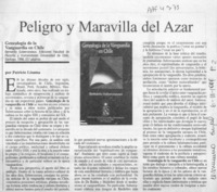 Peligro y maravilla del azar  [artículo] Patricio Lizama.