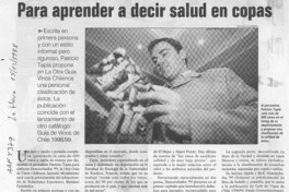 Para aprender a decir salud en copas