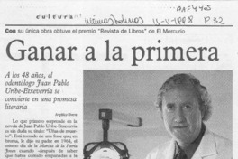 Ganar a la primera  [artículo] Angélica Rivera.