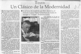 Un clásico de la modernidad  [artículo] Carolina Andonie Dracos.