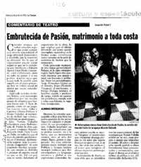 Embrutecida de pasión, matrimonio a toda costa  [artículo] Lepoldo Pulgar I.