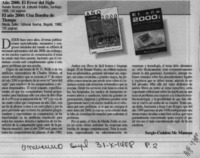 Año 2000, el error del siglo