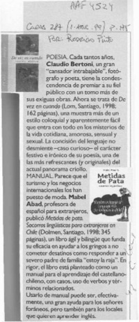 Poesía  [artículo] Rodrigo Pinto.