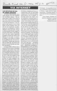 Las estatuas de sal de Jorge Edwards  [artículo] Javier Campos.