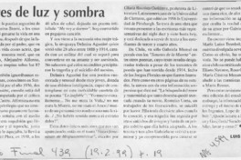 Mujeres de luz y sombra  [artículo] Luis Merino Reyes.