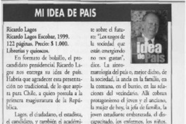Mi idea de país  [artículo] Josefa Fush.