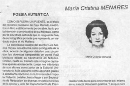 Poesía auténtica  [artículo] Alberto Carrizo.