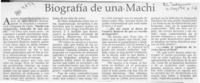 Biografía de un Machi  [artículo].