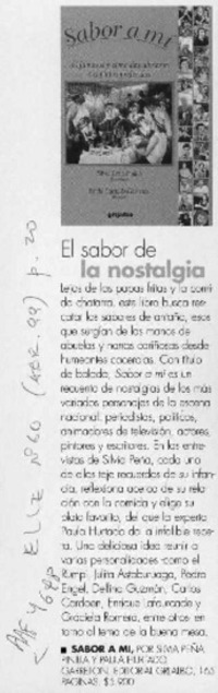 El Sabor de la nostalgia  [artículo].