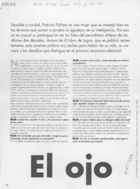 El ojo perspicaz  [artículo] Carola Solari.