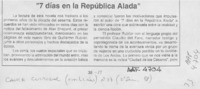 "7 días en la república alada"  [artículo] Miguel Reyes Suárez.