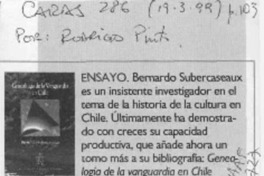 Ensayo  [artículo] Rodrigo Pinto.