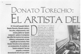 Donato Torechio, el artista del dato  [artículo].