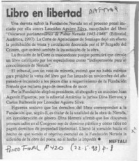Libro en libertad  [artículo] Neftalí.