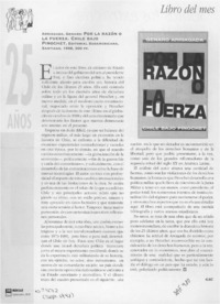 Por la razón o la fuerza  [artículo] GAC.