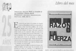 Por la razón o la fuerza  [artículo] GAC.