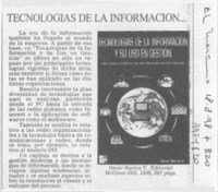 Tecnologías de la información  [artículo].