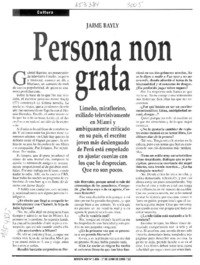 Persona non grata  [artículo].