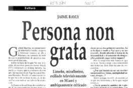 Persona non grata  [artículo].