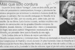 Más que sólo cordura  [artículo].