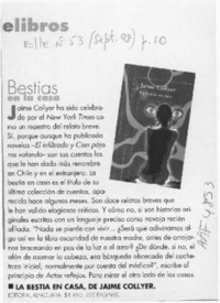 Bestias en la casa  [artículo].