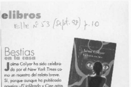 Bestias en la casa  [artículo].