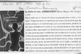 La bestia en casa  [artículo] Graciela Romero.
