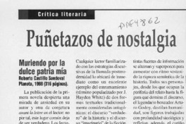 Puñetazos de nostalgia  [artículo] José Promis.