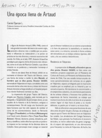 Una época llena de Artaud  [artículo] Carola Oyarzún L.