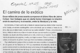 El camino de lo exótico  [artículo] E. A.