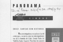 Chile, cartas con historia  [artículo].